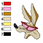 Looney Tunes Wile Coyote 05 Embroidery Design